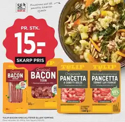 MENY Tulip bacon specialiteter eller topping tilbud