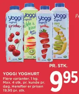 MENY Yoggi yoghurt tilbud