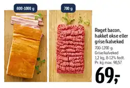 Føtex Røget bacon / hakket okse eller grise/kalvekød tilbud