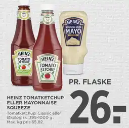 MENY Heinz tomatketchup eller mayonnaise squeeze tilbud