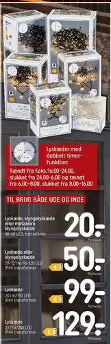 REMA 1000 Lyskæder (til brug både ude og inde) tilbud