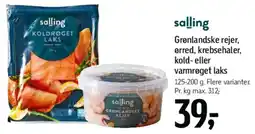 Føtex Grønlandske rejer / kold- eller varmrøget laks tilbud