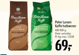 Føtex Peter Larsen Kaffe helebønner tilbud