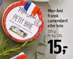 Føtex Mon Ami petit camembert / petit brie tilbud