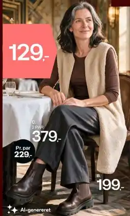 Føtex Top med 3/4 ærme (med matchende vest, bukser og støvler) tilbud