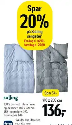 Føtex Sengetøj tilbud