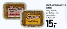 Føtex Bornholms Slagteren postej tilbud