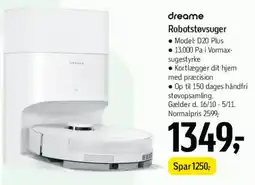 Føtex dreame Robotstøvsuger (Model D20 Plus) tilbud
