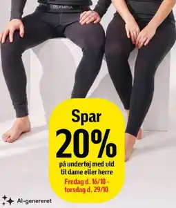 Føtex Herre uldundertøj (OLYMPIA) tilbud