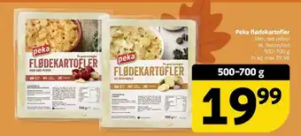 Peka flødekartofler med rød peber