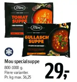 Føtex Mouspecial / Tomat- & Gullasch suppe tilbud
