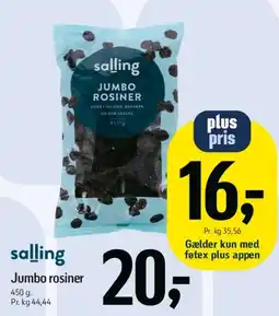 Føtex Rødspættefilet, kulmule, sej, laks eller rejer tilbud