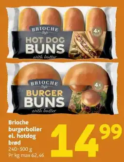 Løvbjerg Brioche burgerboller el. hotdog brød tilbud