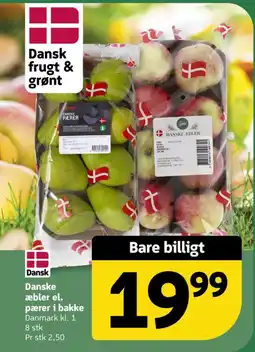 Løvbjerg Danske æbler el. pærer i bakke tilbud