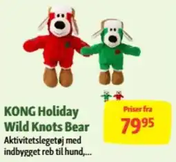 Maxi Zoo Kong Holiday Wild Knots Bear tilbud