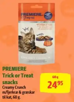 Maxi Zoo Premiere trick or treat snacks creamy crunch tilbud