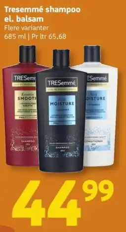Løvbjerg Tresemmé shampoo el. balsam tilbud