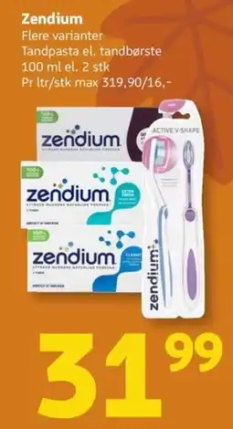 Løvbjerg Zendium tandpasta el. tandbørste tilbud