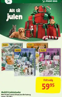 Maxi Zoo MultiFit julekalender tilbud