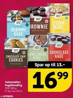 Løvbjerg Valsemøllen kageblanding tilbud