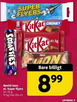 Løvbjerg Nestlé bars tilbud