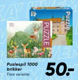 Bilka Puslespil 1000 brikker tilbud