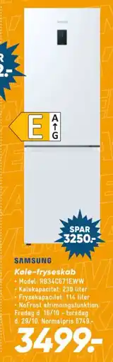Bilka Samsung køle-fryseskab tilbud