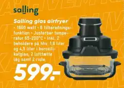 Bilka Salling glas airfryer tilbud