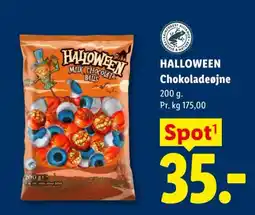 Lidl Halloween chokoladeøjne tilbud