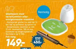 Bilka Glattejern med tørrefunktion elleransigtsmaske-maskine tilbud