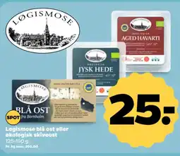 Netto Logismose blå ost eller økologisk skiveost tilbud