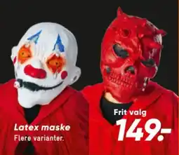 Bilka Latex maske tilbud