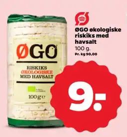 Netto ØGO økologiske riskiks med havsalt tilbud