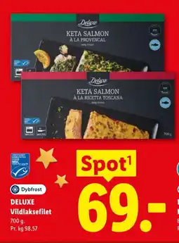 Lidl Deluxe vildlaksefilet tilbud