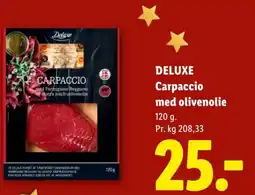 Lidl DELUXE Carpaccio med olivenolie tilbud