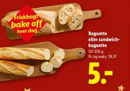 Lidl Baguette eller sandwich- baguette tilbud