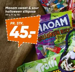 Bilka Maoam sweet & sour halloween slikpose tilbud
