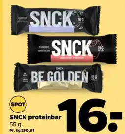 Netto SNCK proteinbar tilbud
