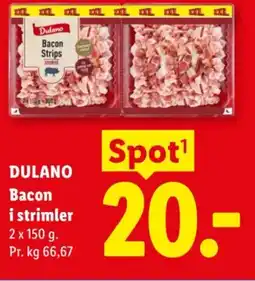 Lidl Dulano bacon i strimler tilbud
