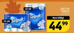 Løvbjerg Selpak 3-lags toiletpapir el. køkkenrulle tilbud