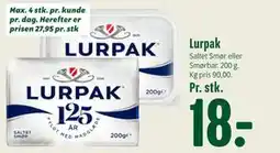 Min Købmand Lurpak tilbud