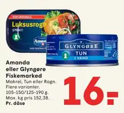 SPAR Amanda eller Glyngøre Fiskemarked tilbud