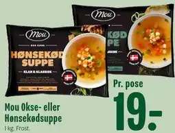 Min Købmand Mou Okse- eller Hønsekødsuppe tilbud