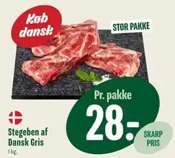 Min Købmand Stegeben af Dansk Gris tilbud