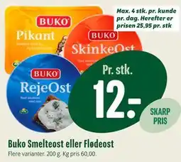 Min Købmand Buko Smelteost eller Flødeost tilbud