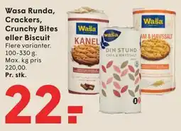 SPAR Wasa Runda, Crackers, Crunchy Bites eller Biscuit tilbud