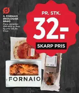 MENY IL FORNAIO ØKOLOGISK BRØD tilbud