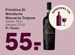 SPAR Primitivo Di Manduria Masseria Trajone tilbud