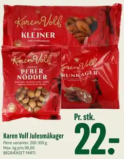 Min Købmand Karen Volf Julesmåkager tilbud