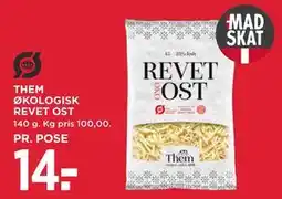 MENY THEM ØKOLOGISK REVET OST tilbud